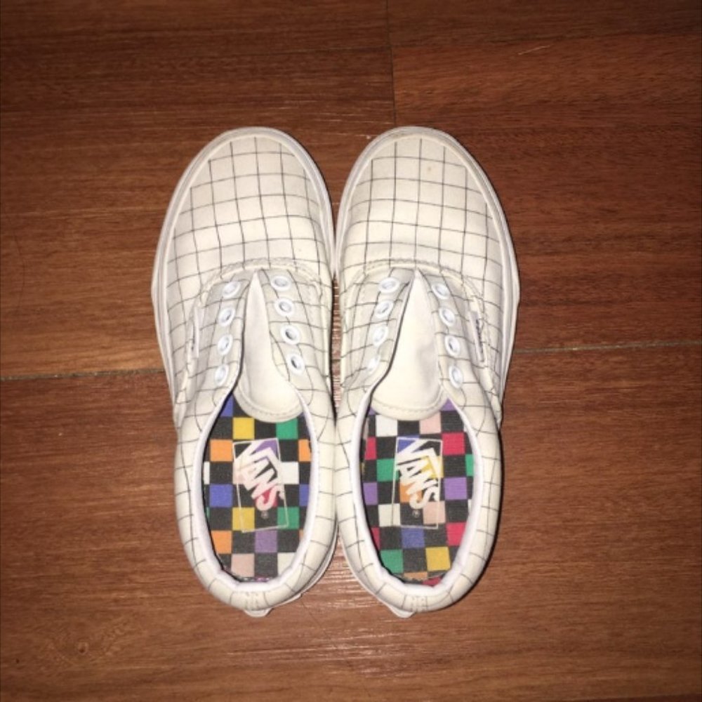 VANS Kids U-Color Checkerprint Shoes Size 13